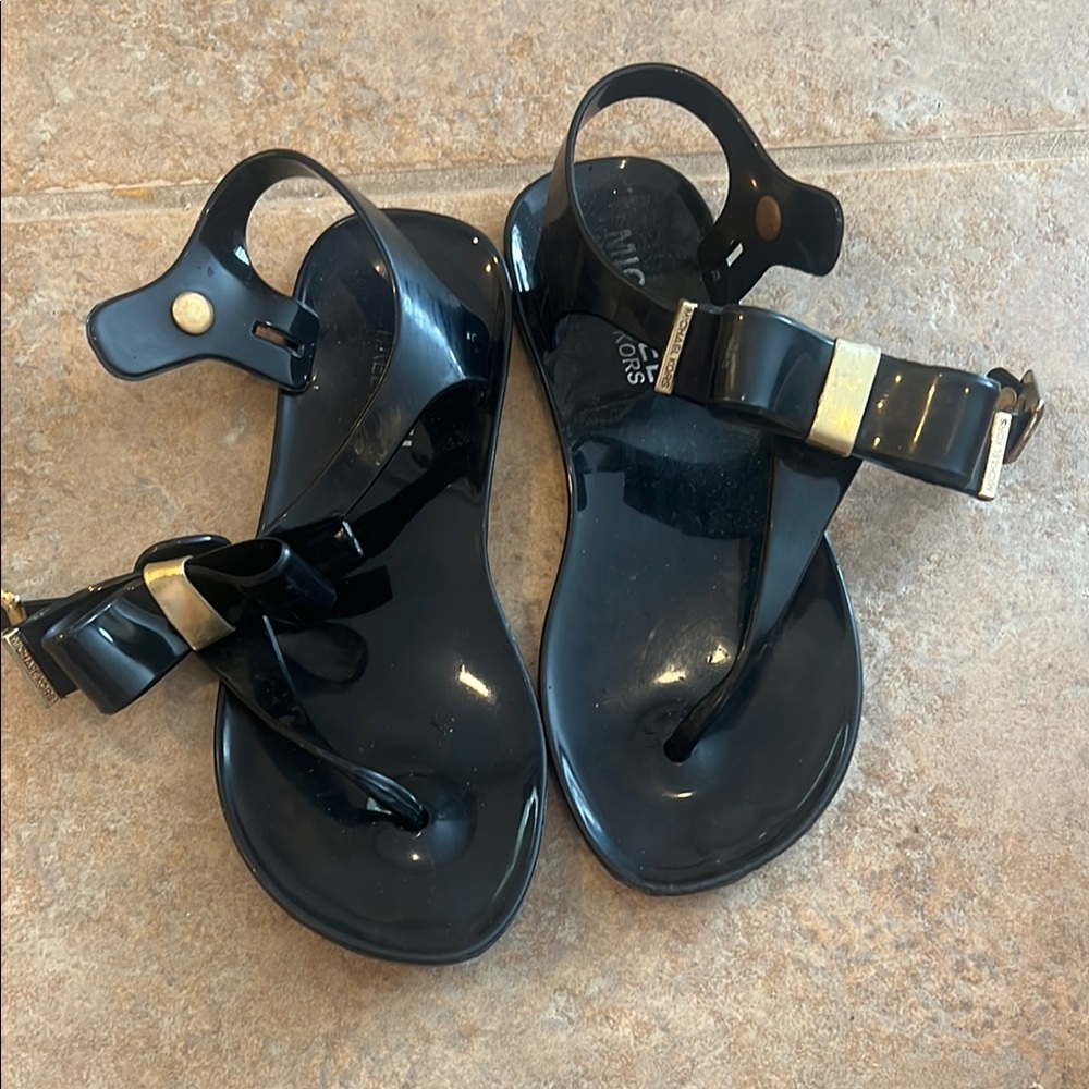 Michael Kors Black Sandals with Adjustable Straps